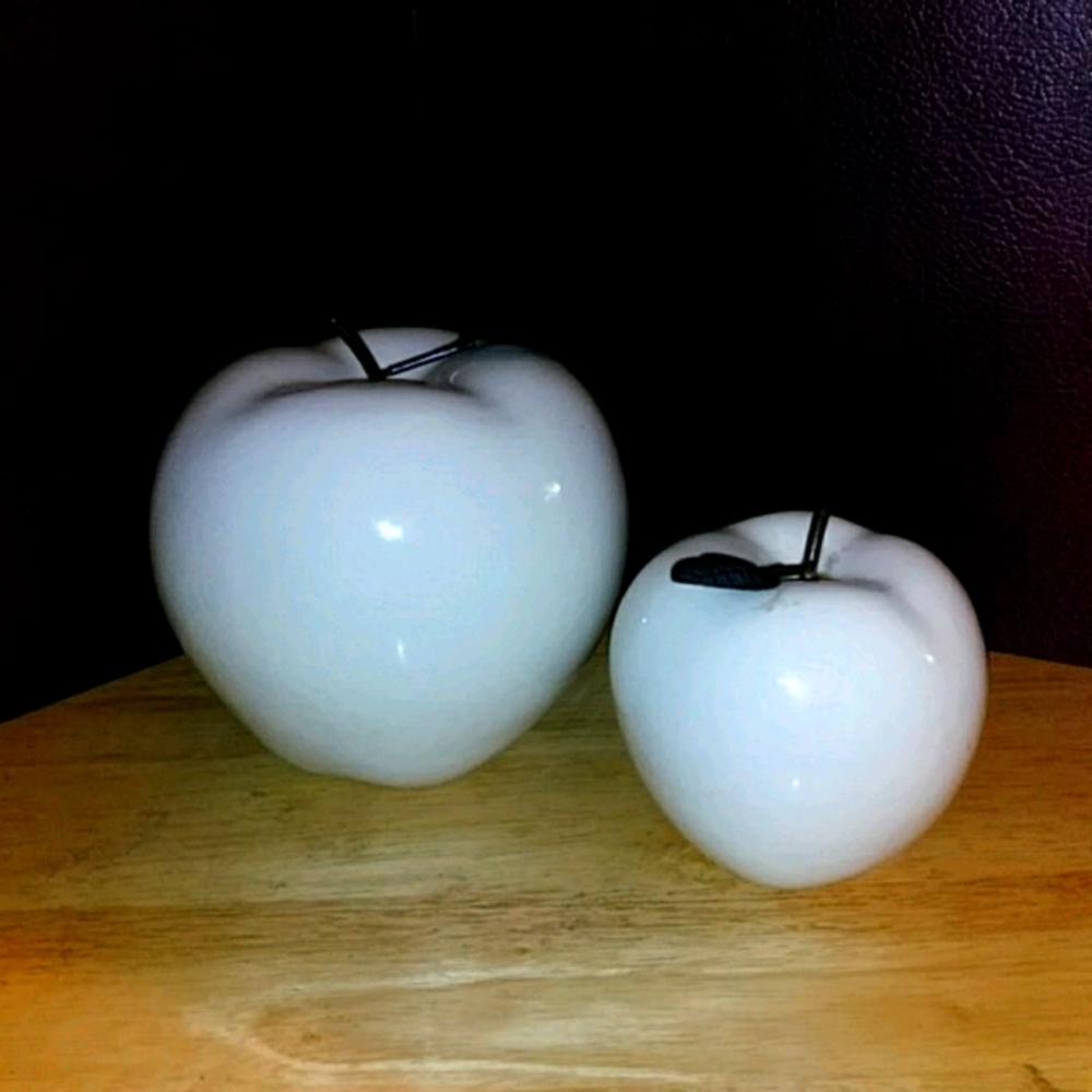 APPLES WHITE Ceramic decor